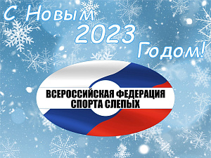 Всероссийская федерация спорта слепых поздравляет всех с наступающим Новым годом!