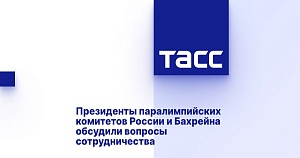 ТАСС: Президенты паралимпийских комитетов России и Бахрейна обсудили вопросы сотрудничества